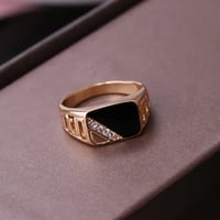 خاتم فضه اسود - صورة 2