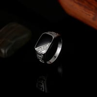 خاتم فضه اسود - صورة 6