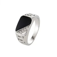 خاتم فضه اسود - صورة 3