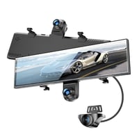 AKEEYO-V720S داش كام مراية بثلاث كاميرات امامية و داخلية و خلفية بزاوية 720 درجة - Image 2