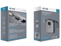 باور بانك EONE 10000mAh شحن سريع 22.5W بحجم صغير مع كيبل تايب سي وكيبل ايفون لون رمادي - صورة 2