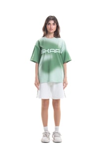 Spray Painted T-Shirt Green - Image 1