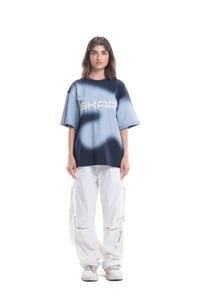 Spray Painted T-Shirt Blue - Image 1