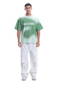 Spray Painted T-Shirt Green - Image 8