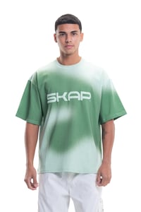 Spray Painted T-Shirt Green - Image 24