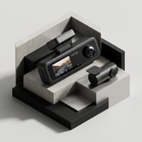 داش كام شاومي 70mai T800E 4K كاميرا أمامية ، داخلية ، خلفية - صورة 3