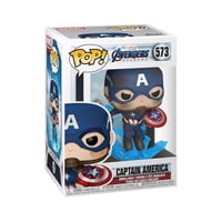 Funko Avengers: Endgame Captain America Broken Shield Pop! Figure - صورة 2