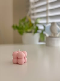 شمعة ببلز صغيرة -وردي - صورة 1