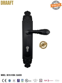 مسكات مقابض ابواب زنك 9015H1004 اسود DRAAFT - صورة 1