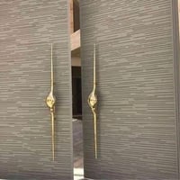 مسكات ابواب دمعه خارجي مداخل نحاس ذهبي  - صورة 1