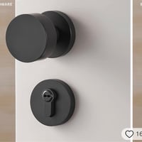 مسكات ابواب سحاب لون اسود BLk  - صورة 1