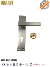 مسكات مقابض ابواب زنك 9010H1002 فضي DRAAFT - صورة 1
