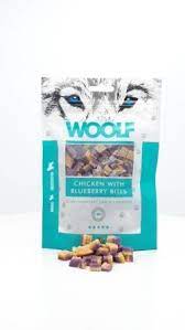 وولف مكافآت دجاج مع التوت للكلاب 100جم Woolf Chicken with Blueberry Bites Treats for Dogs & Cats 100gm W25 - Image 1