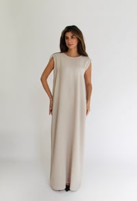 Beige Basic Dress - Image 1