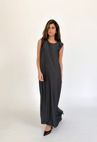 Deep Grey Basic Dress - Image 2