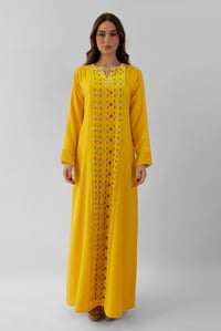 Yellow Cashmere Embroidered  - Image 1