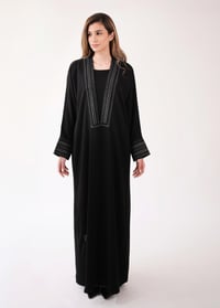 Crepe Silk Embroidered Grey - Image 4