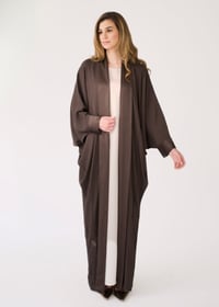Striped Crepe Silk Brown - Image 4