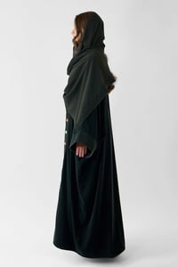 Embroidered Velvet Abaya - Image 4