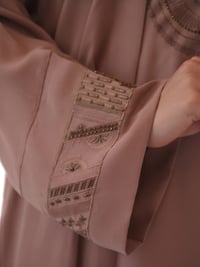 Nude Washed Silk Beaded Embroidered - Image 2