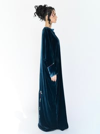Petrol Velvet Embroidered - Image 3