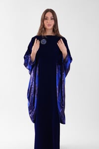 Sapphire Velvet Dress - Image 5