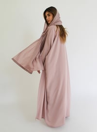 Nude Pink Embroidered Crepe  - Image 4