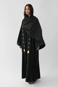 Embroidered Velvet Abaya - Image 5
