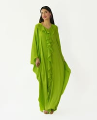 Ruffled Silk Dress - Image 1