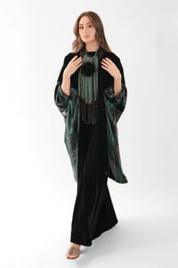 Emerald Velvet Dress - Image 1
