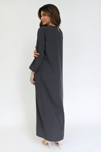 Grey Crepe Dress - Image 2