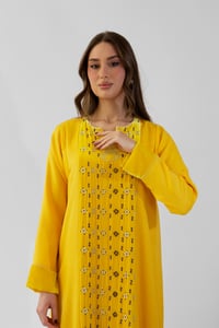 Yellow Cashmere Embroidered  - Image 2