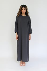 Grey Crepe Dress - Image 1