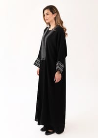 Crepe Silk Embroidered White - Image 3