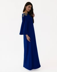 Crepe with Crystal Sleeve Dress - Image 3