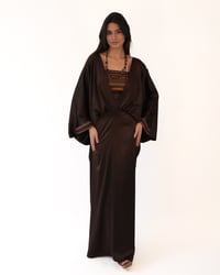 Silk Dress with Colored Top - Image 1