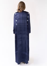 Patterned Crepe Embroidered Navy - Image 5
