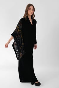 Patterned Sleeve Dress - Image 1