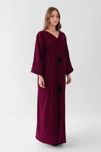 Burgundy Velvet Dress - Image 3
