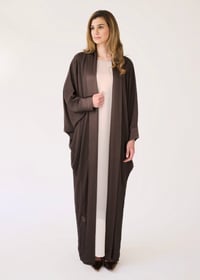 Striped Crepe Silk Brown - Image 5