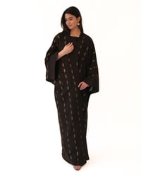 Brown Beaded Linen - Image 1