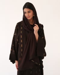 Brown Beaded Linen - Image 2