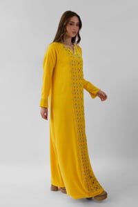 Yellow Cashmere Embroidered  - Image 3