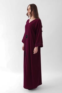 Burgundy Velvet Dress - Image 1