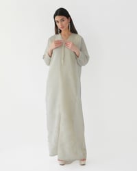 Linen Dress with Crystal  - Image 3
