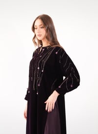 Purple Velvet Silk Embroidered - Image 2