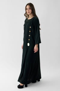 Embroidered Velvet Dress  - Image 1