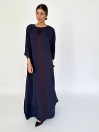 Dark Purple Silk Crepe  - Image 2