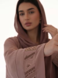Nude Washed Silk Beaded Embroidered - Image 6
