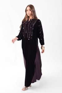 Purple Velvet Silk Embroidered - Image 1